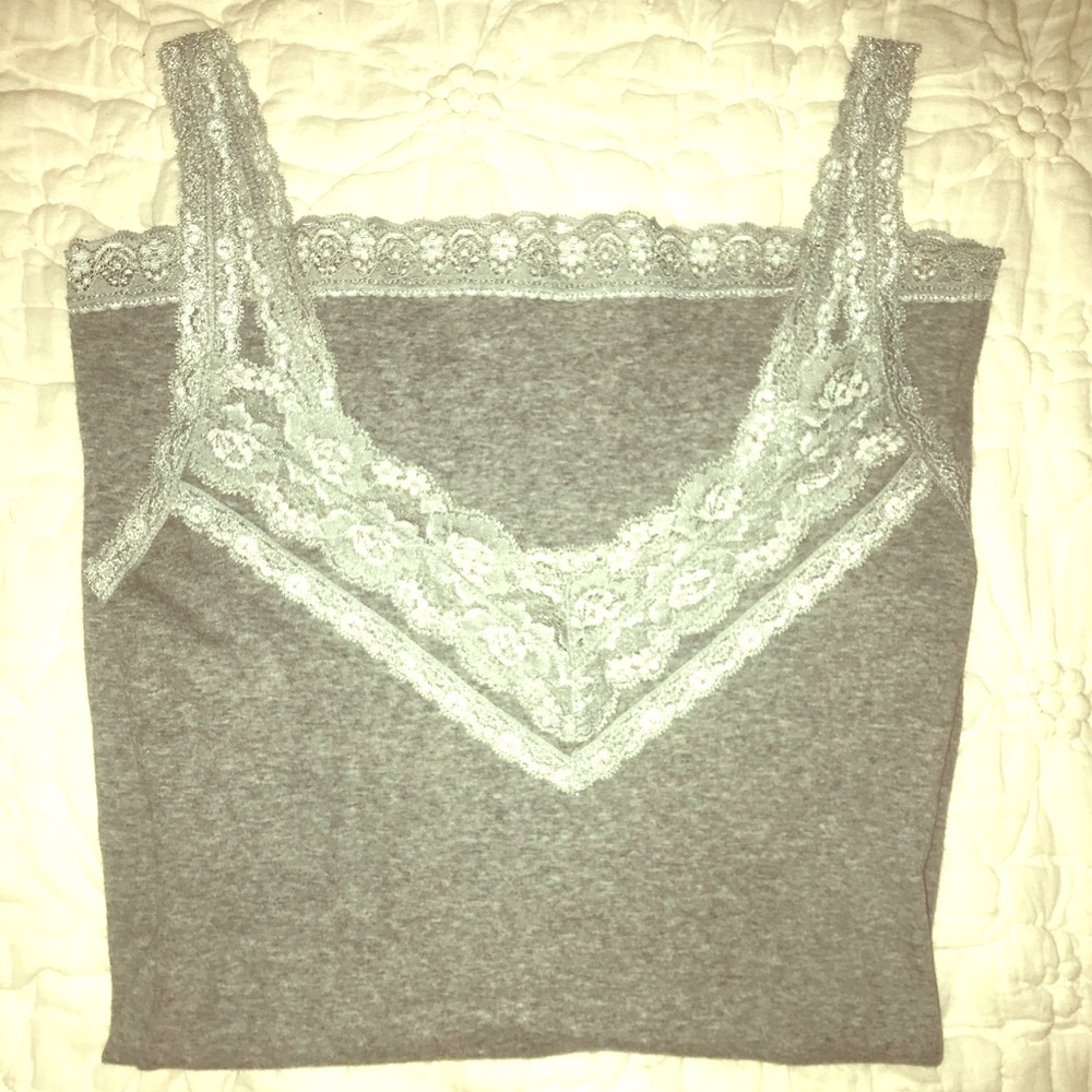 Hollister Lace Gray Tank